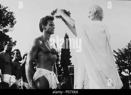 Titre original : LA BATTAGLIA DI MARATONA DU. Titre en anglais : GÉANT DE MARATHON. Film Réalisateur : JACQUES TOURNEUR. Année : 1959. Stars : STEVE REEVES. Banque D'Images