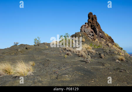 Vue sur grand Roque Guayedra , Gran Canaria, Espagne Banque D'Images