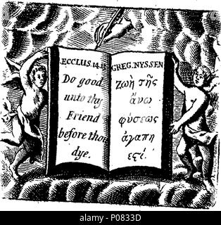 . Anglais : Fleuron du livre : des conseils à un(e) ami(e). Par Simon Patrick, D. D. La fin de l'évêque d'Ely. 269 des conseils à un(e) ami(e). Par Simon Patrick, D. D. La fin de l'évêque d'Ely. Fleuron T129705-2 Banque D'Images