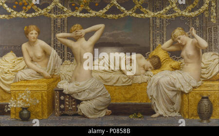 . Une nuit d'été . Vers 1887 274 Albert Joseph Moore - Une nuit d'été - Google Art Project Banque D'Images