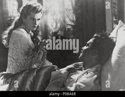 Titre : un film original. Titre en anglais : un. Directeur du film : SAM WOOD. Année : 1947. Stars : JOAN FONTAINE ; RICHARD NEY. Credit : UNIVERSAL PICTURES / Album Banque D'Images