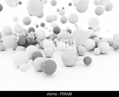 Résumé groupe de boules sur fond blanc Banque D'Images