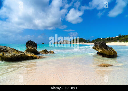 Belle plage de Horseshoe Bay. Banque D'Images