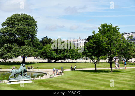 Le parc des Tuileries - Paris - France Banque D'Images
