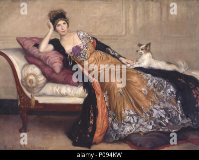 . Portrait de Madame Simone . 1908 4 Henry Caro-Delvaille - Portrait de Madame Simone Banque D'Images
