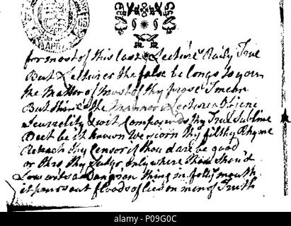 . Anglais : Fleuron du livre : une conférence sur la tête. Par un homme remarquable par son esprit et l'humour. Qui a été exposé, au théâtre à Londres et Dublin. Avec l'approbation universelle. 118 Une conférence sur chefs Fleuron T123885-3 Banque D'Images