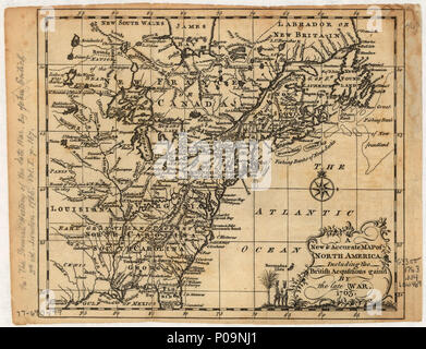 . Anglais : l'échelle ca. 1;15 000 000. Relief illustré de représentations imagées. À partir de l'arrêt Entick John l'histoire générale de la fin de la guerre. 3e éd., 1766, tome I, p. 167. Cartes de LC En Amérique du Nord, 1750-1789, 105, accessible également sur le site Web de la Bibliothèque du Congrès comme une image raster. 2 copies Vault AACR2 : 651/1 650/2 ; . Un nouveau & carte précise de l'Amérique du Nord, y compris les acquisitions britanniques avait gain à la fin de la guerre, 1763.. 1766. 138 inconnu une nouvelle &AMP ; carte précise de l'Amérique du Nord, y compris les acquisitions britanniques avait gain à la fin de la guerre, 1763. 77690499 LOC Banque D'Images