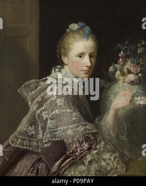 . La femme de l'artiste : Margaret Lindsay d'Evelick, c 1726 - 1782 . 1758 280 Allan Ramsay - La Femme de l'artiste- Margaret Lindsay d'Evelick, c 1726 - 1782 - Google Art Project Banque D'Images