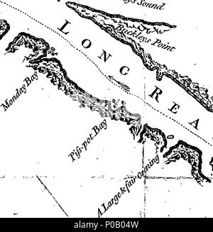 . Anglais : fleuron de livre : Un compte des voyages entrepris par l'ordre de Sa Majesté pour faire des découvertes dans l'hémisphère Sud, et successivement exécutés par le Commodore Byron, le capitaine Carteret, le capitaine Wallis et le capitaine Cook, dans le dauphin, le Swallow et l'Endeavour : établis des journaux qui ont été conservés par l'plusieurs commandants, et des documents de Joseph Banks, Esq ; par John Hawkesworth, LL.D. En trois volumes. Illustré avec des coupes et d'une grande variété de graphiques et cartes par rapport aux pays maintenant découvert pour la première fois, mais jusqu'ou pas parfaitement connue. . Banque D'Images