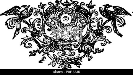 . Anglais : Fleuron du livre : Une introduction à la langue latine. 313 Une introduction à la langue latine. Fleuron T154392-1 Banque D'Images