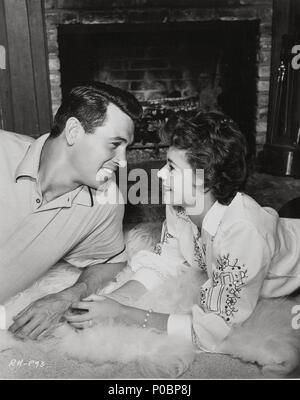 Stars : ROCK HUDSON ; PHYLLIS GATES. Banque D'Images