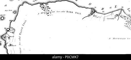 . Anglais : Fleuron du livre : une enquête auprès des lacs de Cumberland, Westmorland et Lancashire : avec un compte, historique, topographique, et descriptif, des pays voisins. Pour ce qui est ajouté, un croquis de la frontière Lois et coutumes. Par James Clarke, Land-Surveyor. 216 Une étude des lacs de Cumberland Fleuron T117421-21 Banque D'Images