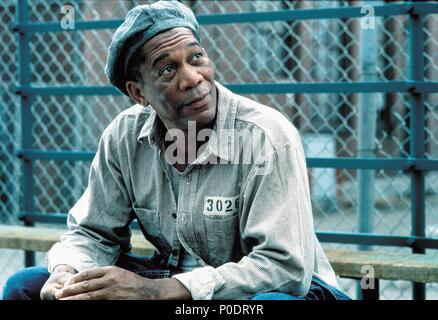 Titre original : The Shawshank Redemption. Titre en anglais : The Shawshank Redemption. Film Réalisateur : Frank Darabont. Année : 1994. Stars : Morgan Freeman. Credit : Castle Rock Entertainment / Album Banque D'Images