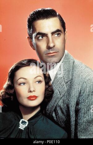 Titre original : THE RAZOR'S EDGE. Titre en anglais : THE RAZOR'S EDGE. Directeur de film : EDMUND GOULDING. Année : 1946. Stars : TYRONE POWER, Gene Tierney. Crédit : 20TH CENTURY FOX / Album Banque D'Images