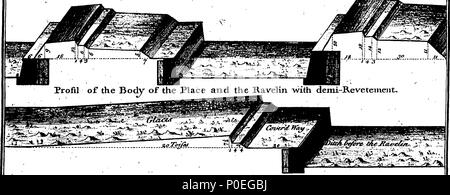 . Anglais : fleuron de livre : un traité contenant la partie élémentaire de la fortification, régulières et irrégulières. Avec Emarks sur les constructions des plus célèbres auteurs, en particulier du Maréchal de Vauban et le Baron Coehorn, dans laquelle la perfection et l'imperfection de leurs plusieurs Œuvres sont considérées. Pour l'utilisation de l'Académie royale de l'Artillerie à Woolwich. illustré de trente-quatre plaques de cuivre. La troisième édition. Par Jean Muller, professeur de l'Artillerie et de fortification. 225 Un traité contenant la partie élémentaire de la fortification, régulières et irrégulières Fleuron T147496-6 Banque D'Images