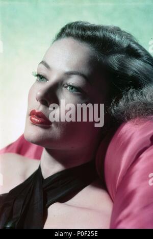 Stars : Gene Tierney. Banque D'Images