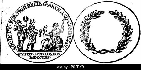 . Anglais : Fleuron du livre : Résumé des primes offertes par la société, institué à la London for the encouragement of Arts, manufactures, et du commerce. 257 Résumé des primes offertes par la société, institué à la London for the encouragement of Arts, Manufactures, commerce et Fleuron T062359-1 Banque D'Images