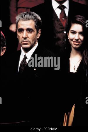 Titre original : The Godfather PART III. Titre en anglais : THE GODFATHER PART III. Film Réalisateur : Francis Ford Coppola. Année : 1990. Stars : Al Pacino ; Sofia Coppola. Credit : PARAMOUNT PICTURES / Album Banque D'Images