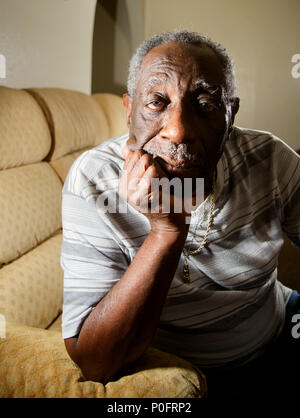 Un homme de 81 ans, Tucson, Arizona, États-Unis. Banque D'Images