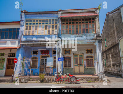 Georgetown, Malaisie - l'île principale de Malaisie, offre une architecture unique en restant de la période coloniale Banque D'Images