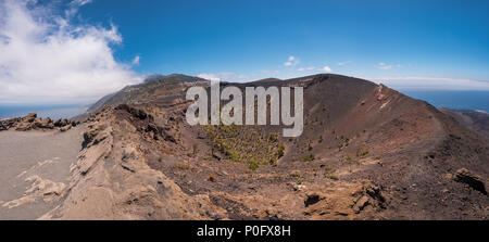 San Antonio volcano à La Palma, îles canaries, espagne. Panorama haute résolution. Banque D'Images