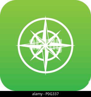 Signe de boussole pour déterminer directions cardinales Illustration de Vecteur