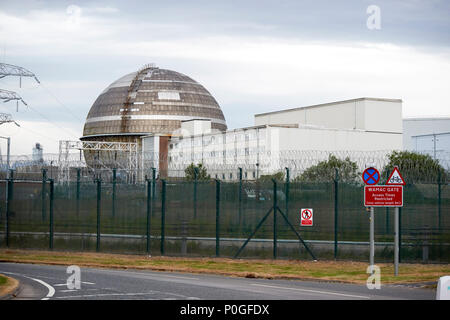 Les réacteurs refroidis par gaz de Windscale au retraitement de combustible nucléaire de Sellafield et démantèlement nucléaire site dans Cumbria England UK Banque D'Images