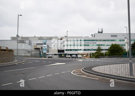 Halewood site opérations pour jaguar landrover Halewood Liverpool Merseyside England UK Banque D'Images