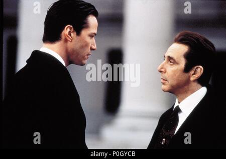 Film Original Titre : L'avocat du diable. Titre en anglais : L'avocat du diable. Film Réalisateur : TAYLOR HACKFORD. Année : 1997. Stars : Al Pacino, Keanu REEVES. Monarchie Crédit : ENT. / Album Banque D'Images