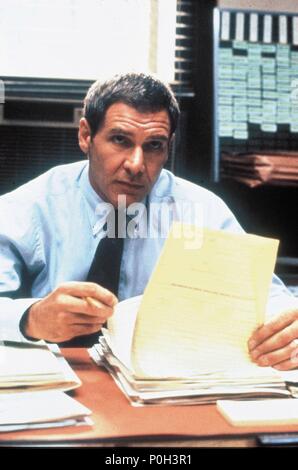 Titre original : présumé innocent. Titre en anglais : présumé innocent. Film Réalisateur : ALAN J. PAKULA. Année : 1990. Stars : HARRISON FORD. Credit : Warner Brothers / Album Banque D'Images