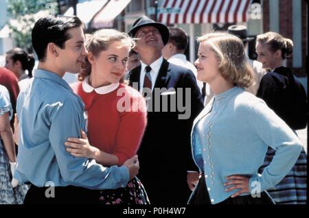 Titre original : Pleasantville. Titre en anglais : Pleasantville. Directeur de film : GARY ROSS. Année : 1998. Stars : Reese Witherspoon, Tobey Maguire, Marley Shelton. Credit : New Line Cinema / Album Banque D'Images