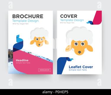 Modèle de conception de brochure flyer avec résumé photo de fond, tendance minimaliste business entreprise rouler ou le rapport annuel Illustration de Vecteur