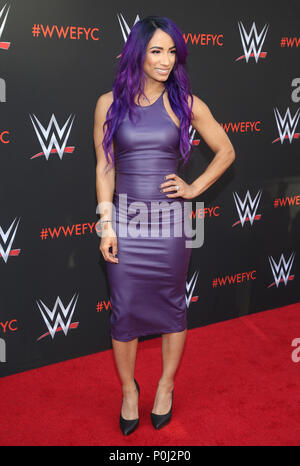 North Hollywood, CA, États-Unis. 6 juin 2018. 06 juin 2018 - North Hollywood, Californie - Sasha Banks. Événement WWE FYC organisé au Saban Media Center de la Television Academy. Crédit photo : F. Sadou/Admedia Banque D'Images