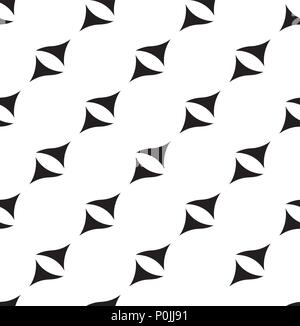 Vecteur Seamless pattern géométrique abstraite moderne monochromatique. Noir, blanc. Illustration de Vecteur