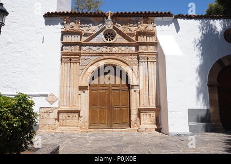 L'église de Nuestra Señora de la regla de Pájara town à Fuerteventura, Espagne Banque D'Images