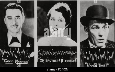 Description : Exemple de ondas de grabación de los actores.. Film Original Titre : HISTOIRE DU CINÉMA : LE SON. Titre en anglais : HISTOIRE DU CINÉMA : LE SON. Banque D'Images