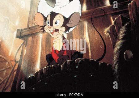 Titre original : AN AMERICAN TAIL. Titre en anglais : AN AMERICAN TAIL. Film Réalisateur : Don BLUTH. Année : 1986. Credit : UNIVERSAL PICTURES / Album Banque D'Images