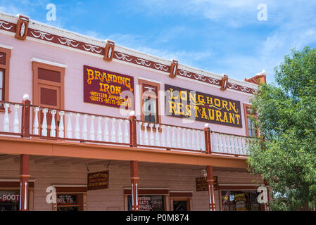 Longhorn Restaurant bâtiment. Tombstone, Arizona, USA. Banque D'Images