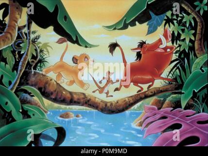 Titre original : The Lion King. Titre en anglais : The Lion King. Film Réalisateur : Rob Minkoff, Roger Allers. Année : 1994. Credit : WALT DISNEY PRODUCTIONS / Album Banque D'Images