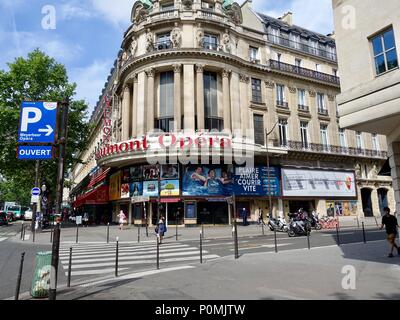 Cinéma Gaumont Opéra façade avant, Paris, France Banque D'Images