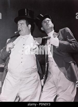 Stars : BUD ABBOTT ET LOU COSTELLO. Banque D'Images