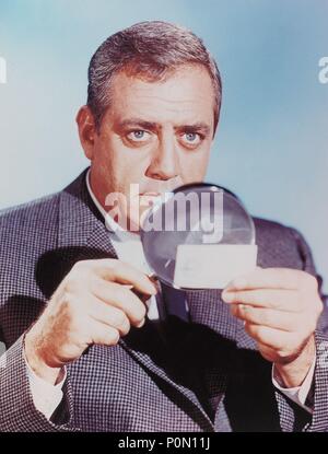 Titre original : IRONSIDE-TV. Titre en anglais : IRONSIDE-TV. Année : 1967. Stars : RAYMOND BURR. Credit : NBC-TV / Album Banque D'Images