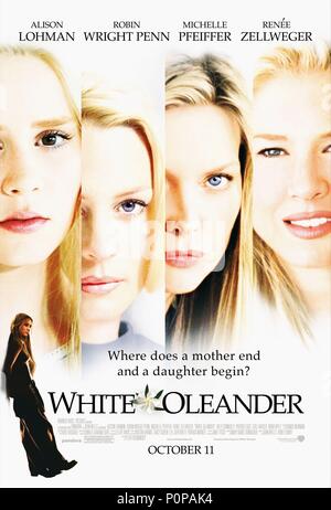 Titre original : WHITE OLEANDER. Titre en anglais : WHITE OLEANDER. Film Réalisateur : PETER KOSMINSKY. Année : 2002. Credit : WARNER BROS. Album de photos / Banque D'Images