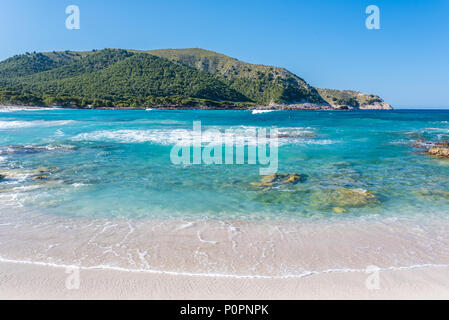 Plage de Cala Agulla sur Majorque, Espagne Banque D'Images