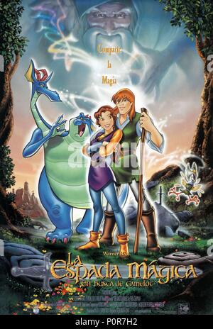 Titre original : QUEST FOR CAMELOT. Titre en anglais : QUEST FOR CAMELOT. Directeur de film : FREDERIK DU CHAU. Année : 1998. Credit : Warner Brothers / Album Banque D'Images