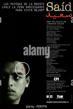 Titre original : ANN. Titre en anglais : ANN. Directeur de film : LORENZO SOLER. Année : 1999. Banque D'Images