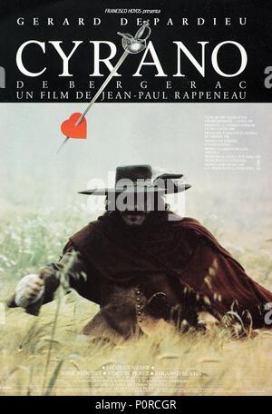 Titre original : Cyrano de Bergerac. Titre en anglais : Cyrano de Bergerac. Directeur du film : JEAN-PAUL RAPPENEAU. Année : 1990. Credit : HACHETTE/Caméra 1 FILMS/A2/DD PROD/UGC / Album Banque D'Images