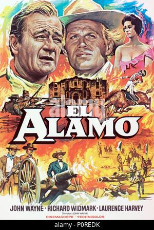 Titre original : THE ALAMO. Titre en anglais : L'ALAMO. Directeur du film : JOHN WAYNE. Année : 1960. Credit : United Artists / Album Banque D'Images