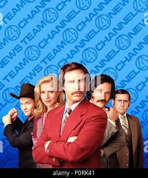 Titre original : Présentateur : LA LÉGENDE DE RON BURGUNDY. Titre en anglais : Présentateur : LA LÉGENDE DE RON BURGUNDY. Film Réalisateur : ADAM MCKAY. Année : 2004. Stars : Christina Applegate, Paul Rudd, Will Ferrell. Credit : Dreamworks SKG / MASI, FRANK / Album Banque D'Images