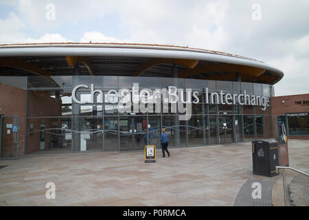 La gare routière de bus Chester Cheshire England UK Banque D'Images